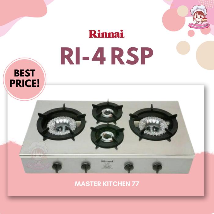 Jual Kompor Rinnai RI 4 RSP - Jakarta Barat - Master Kitchen77 | Tokopedia