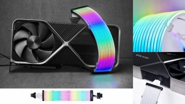 Gambar Lian Li Strimer Plus V2 24 Pin 12VHPWR PCIe 2x8 3x8 RGB PSU Cable - 12vhpwr 12 LED dari Jevon Holding Co by Wifiman undefined Tokopedia