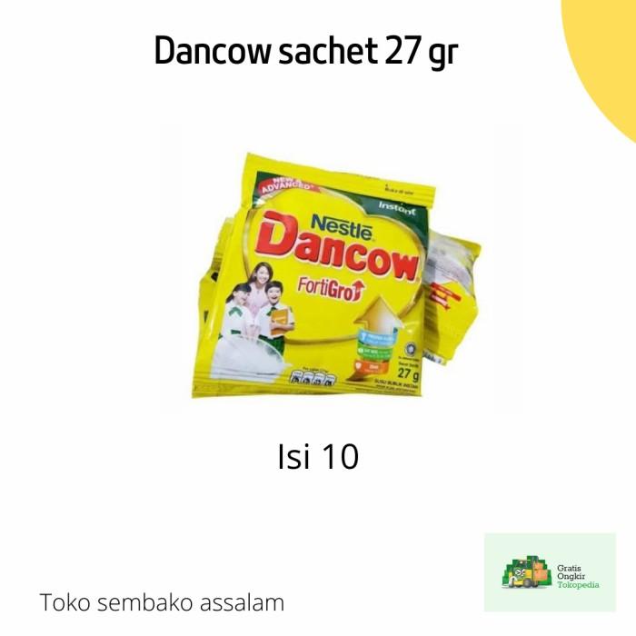 Gambar susu dancow fortigo sachet putih 27 gram - isi 10 / dancow putih sache - Coklat dari sembako muda undefined Tokopedia