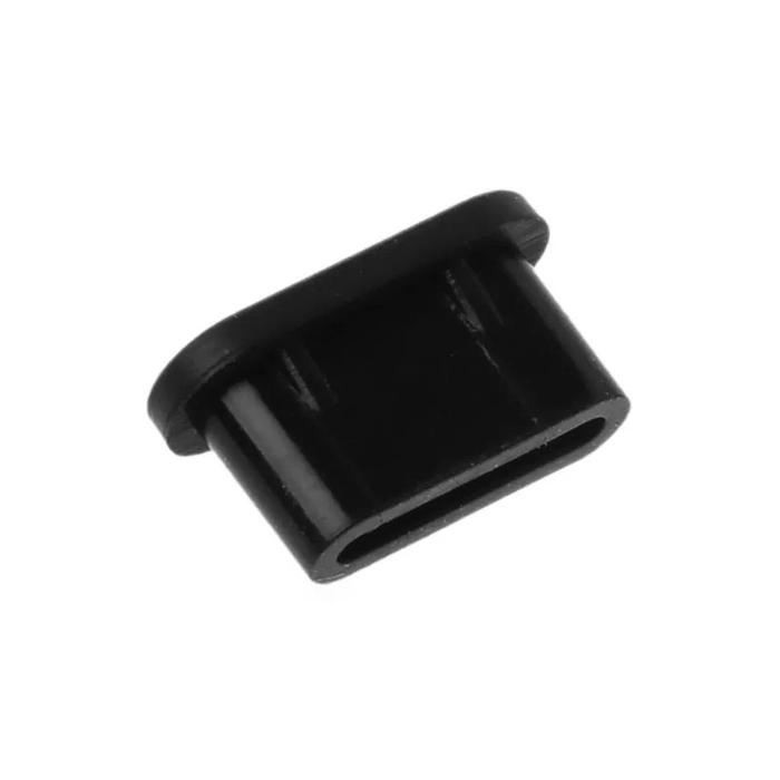 Gambar Type-C Tutup Anti Debu Penutup Kotoran Casan Silicone Cover Smartphone - Hitam dari Honey Computer undefined Tokopedia