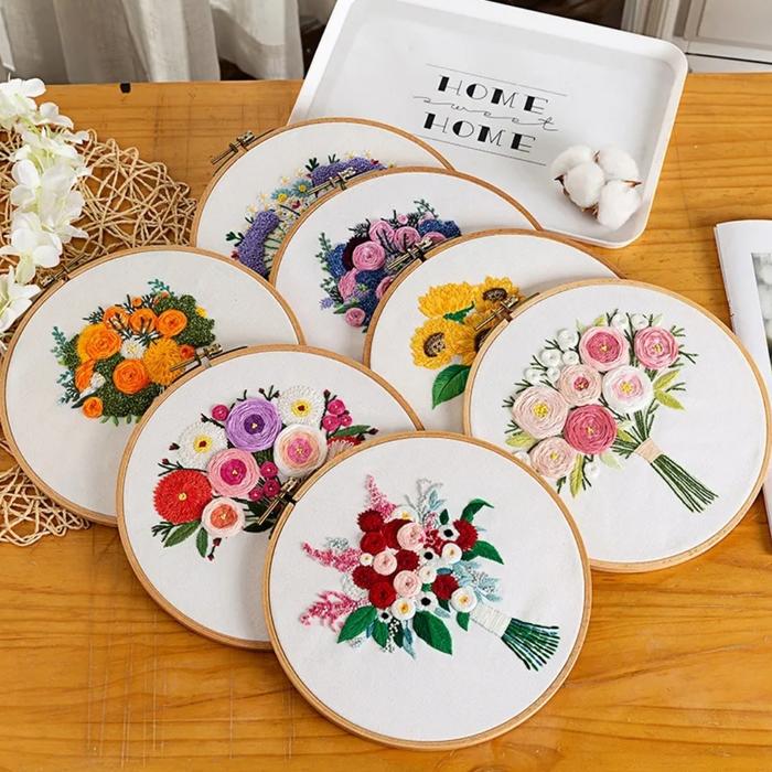 Gambar DIY SULAM BORDIR JEPANG KRISTIK EMBROIDERY HOOP ROSA - random dari Eternia.id undefined Tokopedia