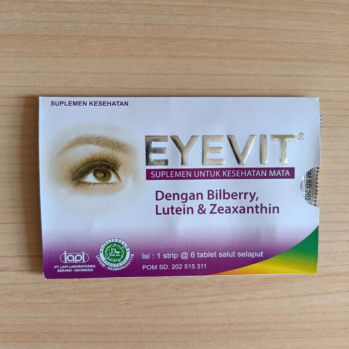 Gambar Eye vit eyevit suplemen vitamin kesehatan mata 1 amplop isi 6 tab oke dari Rejeki Baru 1001 undefined Tokopedia