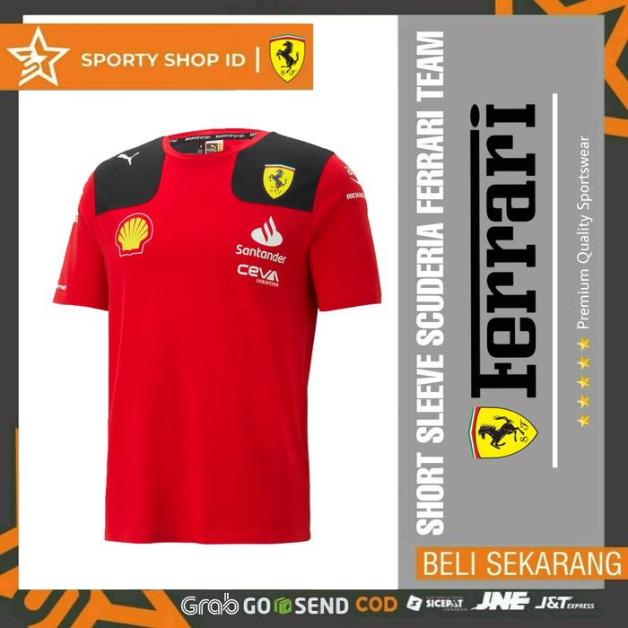 Gambar Kaos T Shirt Baju Sport Racing Team Formula F1 Scuderia Ferrari - FERRARI GIALLO, M dari SportyShopID undefined Tokopedia
