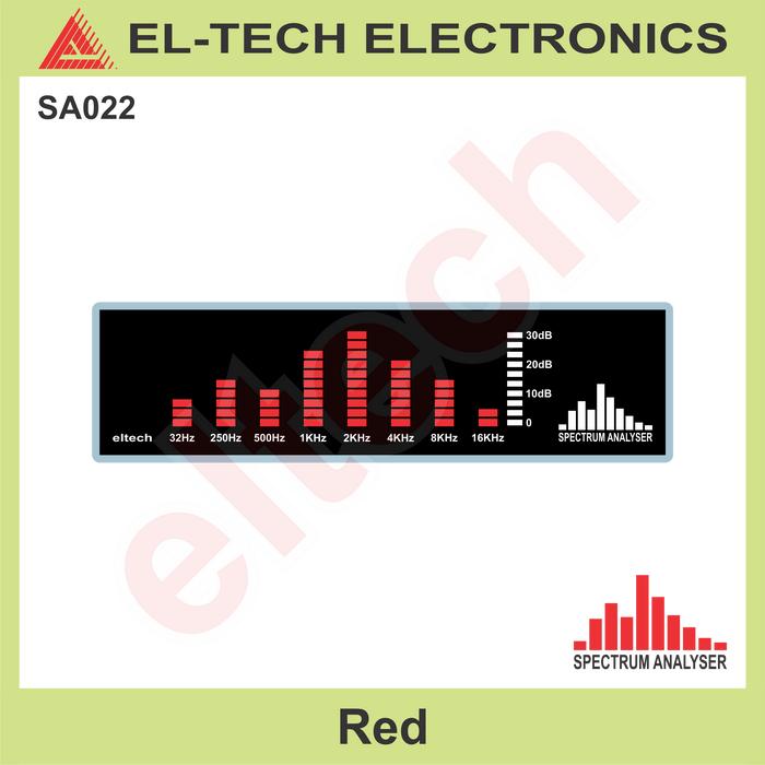 Gambar VU Meter Display Audio Monitor Spectrum Analyzer Graphic LED - Merah dari ELTECH online undefined Tokopedia