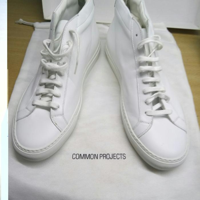 Jual Common Projects Achilles Mid White Original Sneakers