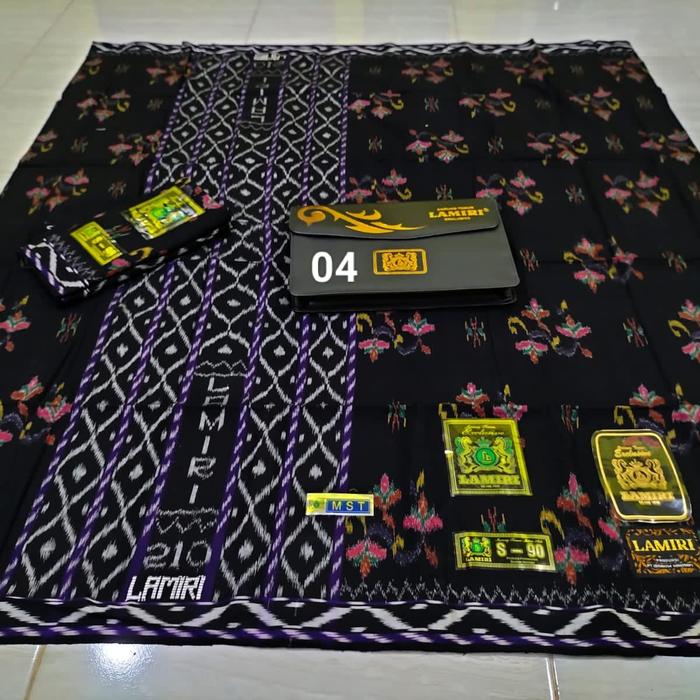 Gambar SARUNG SUTRA LAMIRI TYPE MST - Hitam dari SANTRIstore95 undefined 2 Tokopedia