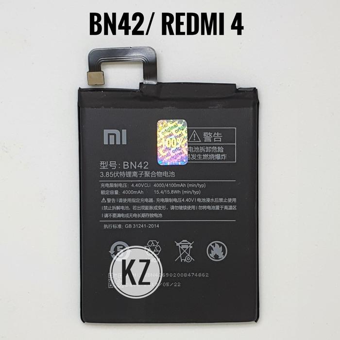 Baterai Batre Batrai Xiaomi Bn42 Redmi Redmi4 Original Battery