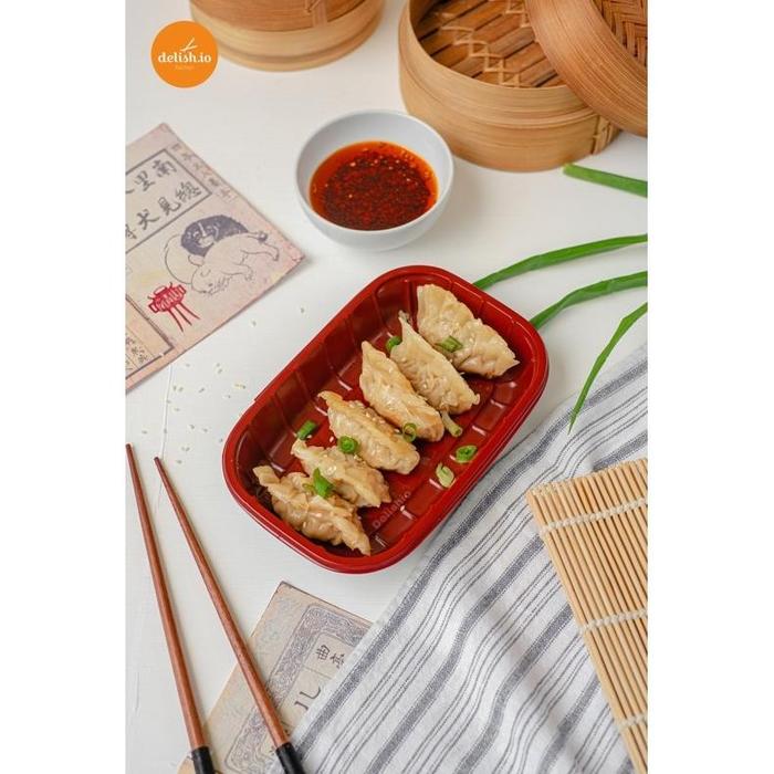 Gambar Gyoza Dumplings / Mandu / Otie Halal - Delishio - Isi 6, Chili oil dari Amaliaratrendy undefined 5 Tokopedia