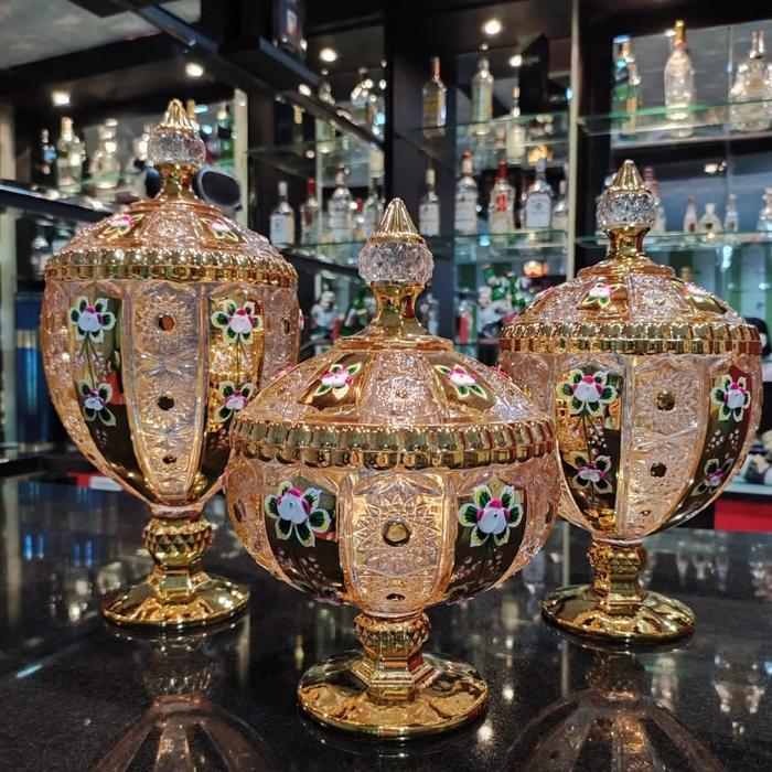 Gambar Homeline - Toples Piala crystal Gold dari Sudut Rumah Co undefined Tokopedia