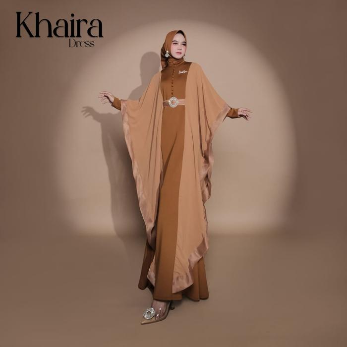 Gambar Khaira Dress Kaftan by Misskamihijab - emerald dari ashel shop undefined Tokopedia