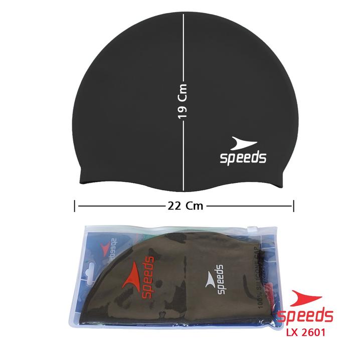 Gambar Topi Renang Dewasa Topi Renang Anak Swim Cap Penutup Kepala Renang All Size Silicone 017-2601 - 2601 Hitam dari Calary Toys undefined Tokopedia