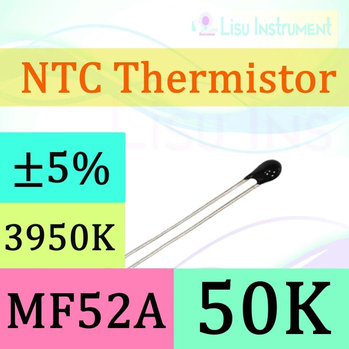 Jual 50K 3950K NTC MF52AT Thermistor Temperature Sensor 50kΩ - 1% ...
