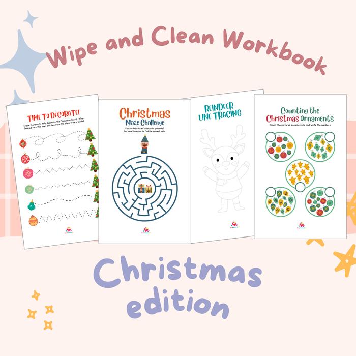 Gambar Wipe And Clean Workbook Belajar Mengikuti Garis Tracing Aktivitas Anak - Christmas dari orcaindonesia undefined Tokopedia