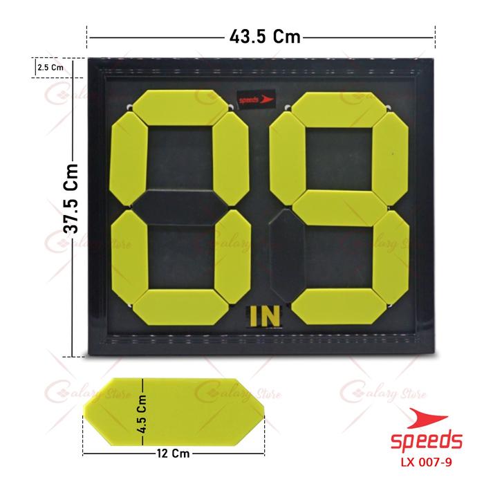 Gambar SPEEDS Papan Pergantian pemain Sepak bola Outdoor Exchange Board Futsal Ball In Out 007-8 - 007-9 dari Calary Toys undefined Tokopedia