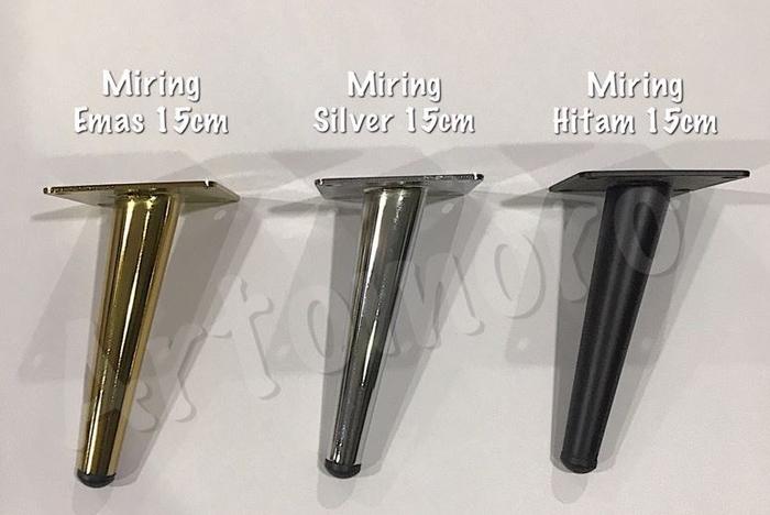 Gambar Kaki Sofa / Stabil Besi untuk Furniture (Meubel) Berbagai Varian - Miring Emas15cm dari Artomoro Busa undefined Tokopedia