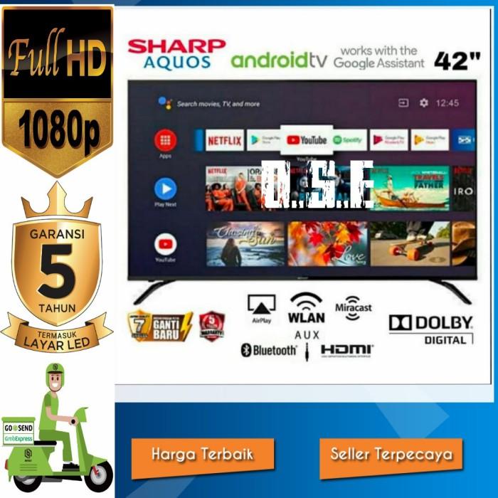 Gambar LED TV SHARP 42 inch 2T-C42BG1i Android Smart Digital FULL HD TV - 42BG ONLY dari Duta suara elektronik. undefined Tokopedia