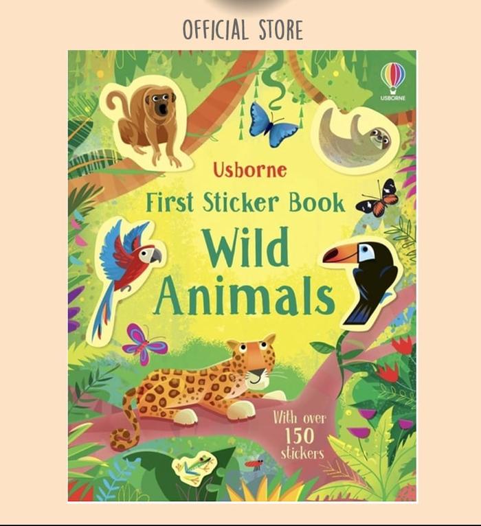 Usborne sticker book Wild Animals シールブック First Sticker Book Wild Animals | Usborne | Be Curious