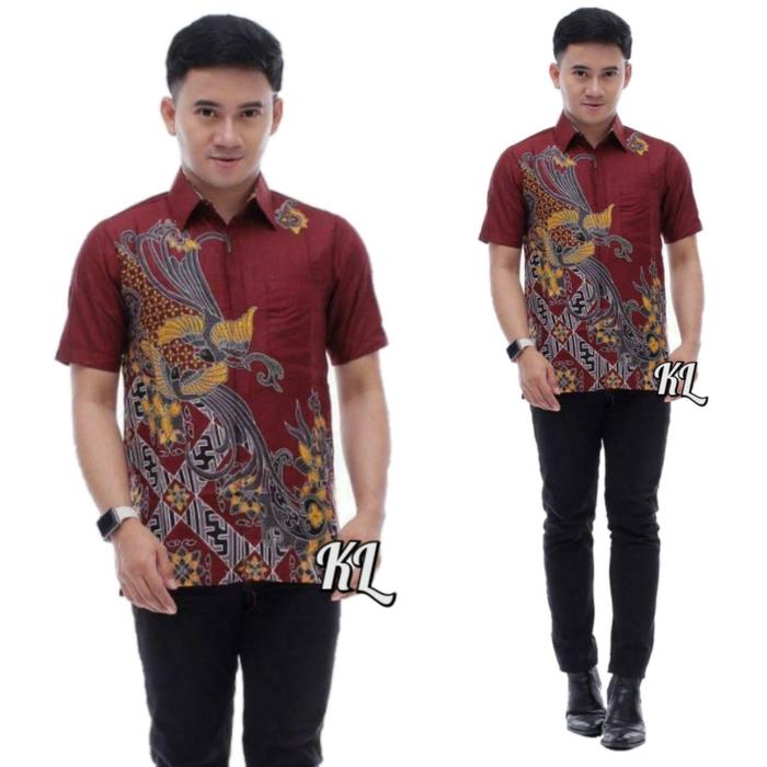 Gambar baju couple  batik dewasa dress natal atasan katun daster - pria, M dari munada batik undefined 4 Tokopedia