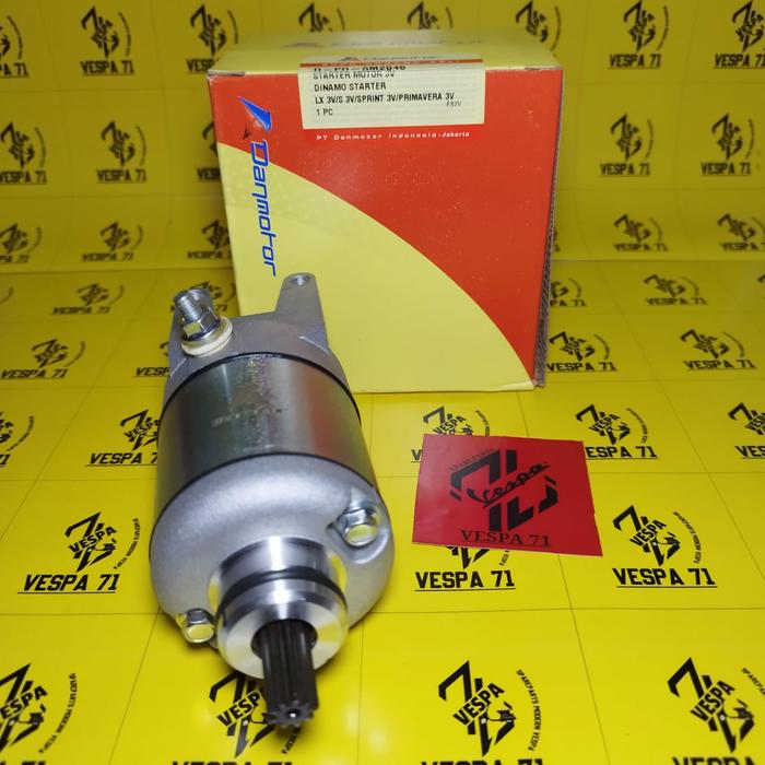 Gambar DINAMO STATER VESPA MATIC LX S LXV SPRINT PRIMAVERA 3V IGET DANMOTOR dari Vespa71 undefined Tokopedia