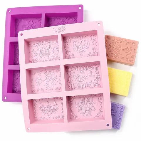 Gambar Cetakan Sabun Kotak Motif Art Deco Ukuran 8 x 5.6 x 2.3 cm dari Multi OL Shop_NEW undefined Tokopedia
