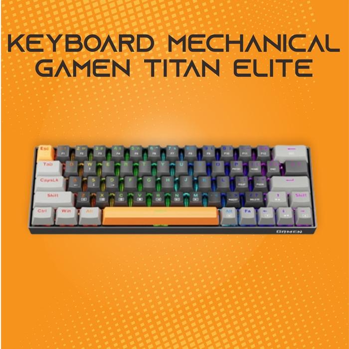 Gambar Keyboard Mechanical Gamen Titan Elite dari 86_Computer undefined Tokopedia