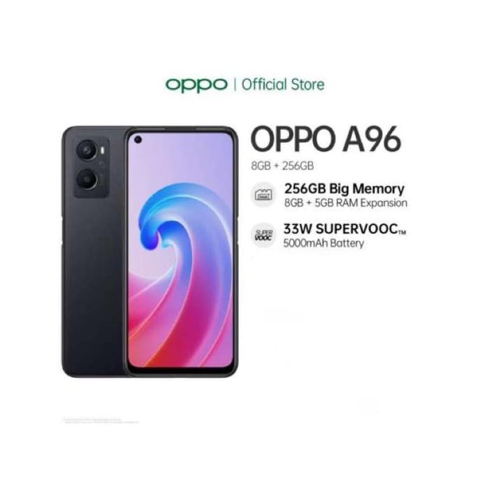 Gambar Oppo A96 5G 8/256 New Segel Garansi Resmi - Hitam dari HQQ CELL undefined Tokopedia