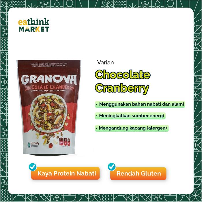 Gambar Granola Alami Sehat Bebas Gluten - Granova 100gr - Chocolate Berry dari Eathink Market undefined Tokopedia