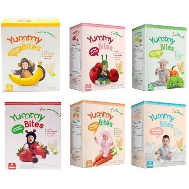 Gambar Yummy Bites Baby Rice Cracker Crackers 50Gr 50 Gr / Snack Bayi / - Apple dari SianneNugroho undefined Tokopedia