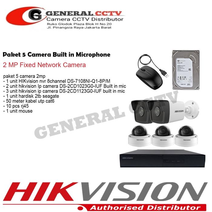 Promo Paket IP Camera Hikvision CCTV Camera Nvr Channel 2MP