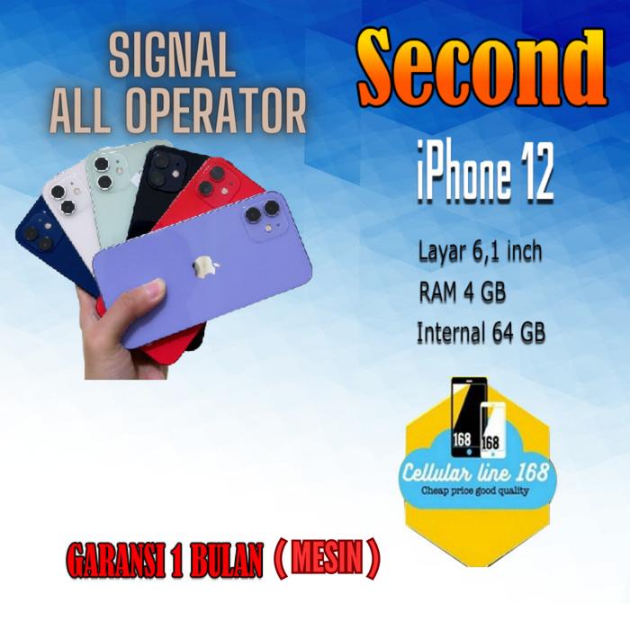 Gambar Apple iPhone 12 64 Gb Seken Mulus Fullset ex international - WIFI ONLY dari cellularline168 undefined Tokopedia