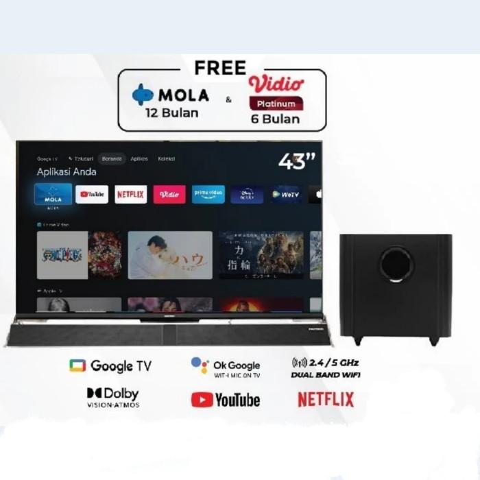 Led Polytron Pld Polytron Cinemax Soundbar 50 Inch Tv Polytron