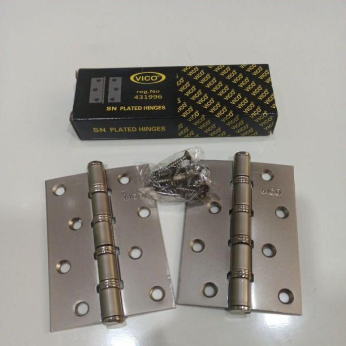 Gambar VICO Engsel Pintu PU IRON 3x2,5 / Engsel Pintu VICO / Solid Brass Door - Engsel 3" VICO dari suksesmulya undefined Tokopedia