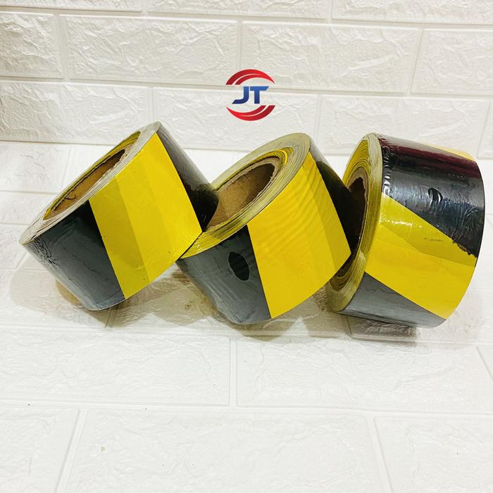 Gambar SAFETY GARIS PROYEK POLICE LINE BARRICADE TAPE UKURAN 3" x 300 METER - HITAM KUNING dari Jaya_Teknik9191 undefined Tokopedia