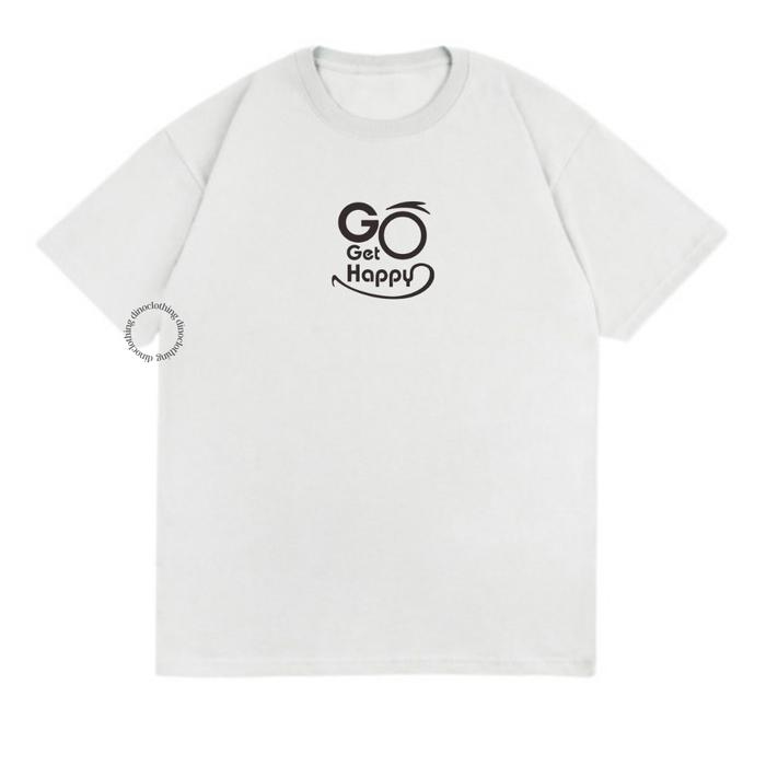 Gambar Dino Clothing - KAOS GO GET /QUOTES TSHIRT / KAOS OVERSIZE WANITA - Putih, S dari This is Dino undefined Tokopedia