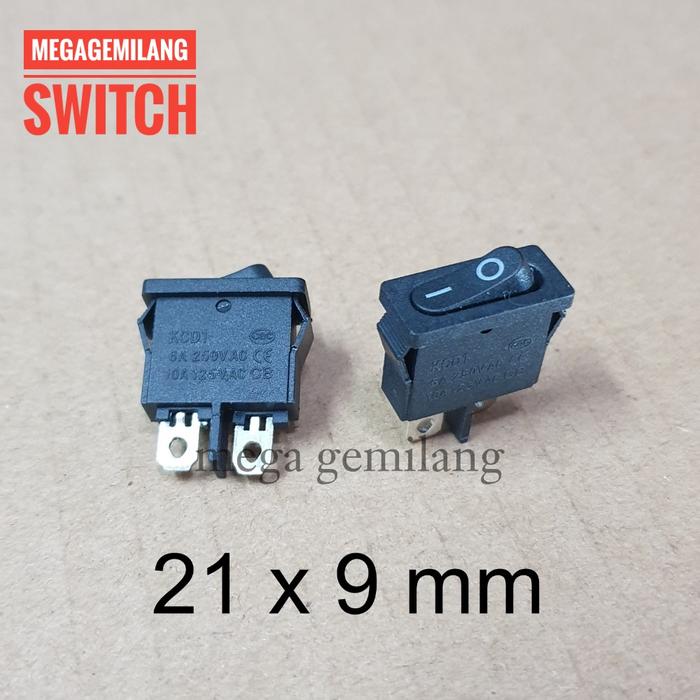 Gambar Saklar kotak / saklar segi / rocker switch kecil / switch on off - Tipe 1 dari Mega Gemilang Jaya undefined Tokopedia