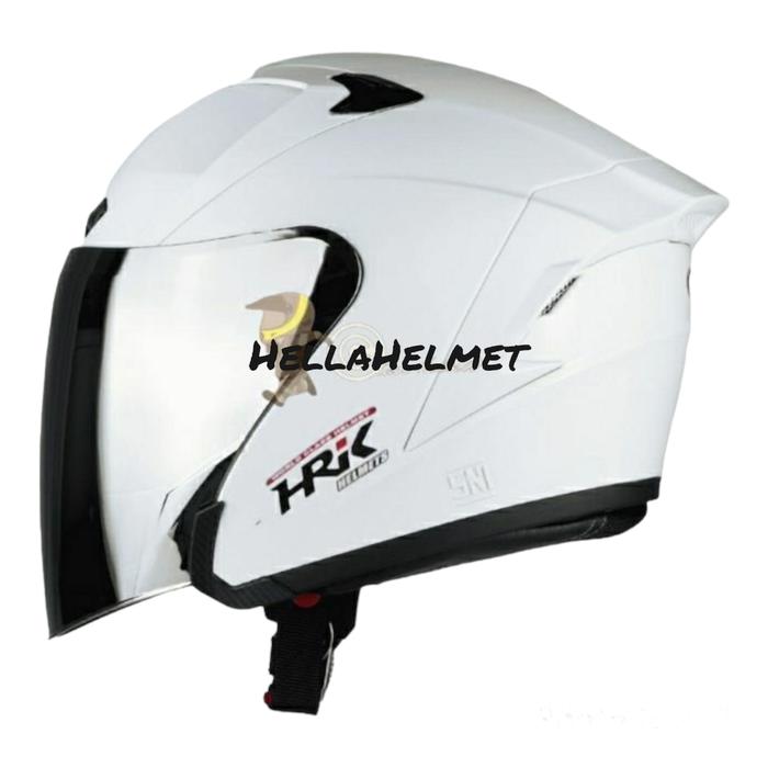 Gambar Helm NFJ Ultron Original Hrk Helmet | Helm Half Face SNI - White Gloss, L dari HELLA HELMET undefined Tokopedia