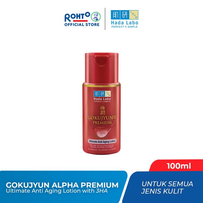 Gambar Hada Labo Gokujyun Alpha Premium Ultimate Anti Aging Lotion 100 ml - 100ml dari Rohto Indonesia undefined Tokopedia
