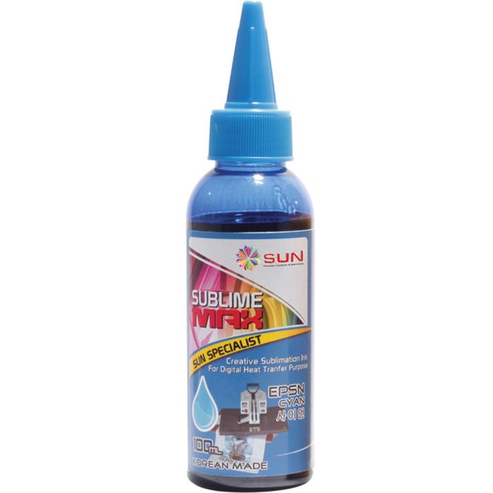 Gambar TINTA SUBLIM - SUN SUBLIME MAX INK 100 ml (Set 4 warna) EPSON - Light cyan, Semarang dari Sun Indonesia undefined 5 Tokopedia