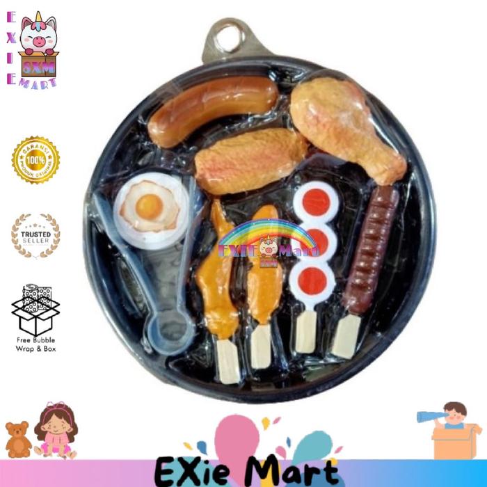Gambar MAINAN NAMPAN BBQ KOTAK [SS1591] MASAK MASAKAN COOKING SET BAKAR - NAMPAN-BULAT dari EXie Mart undefined Tokopedia