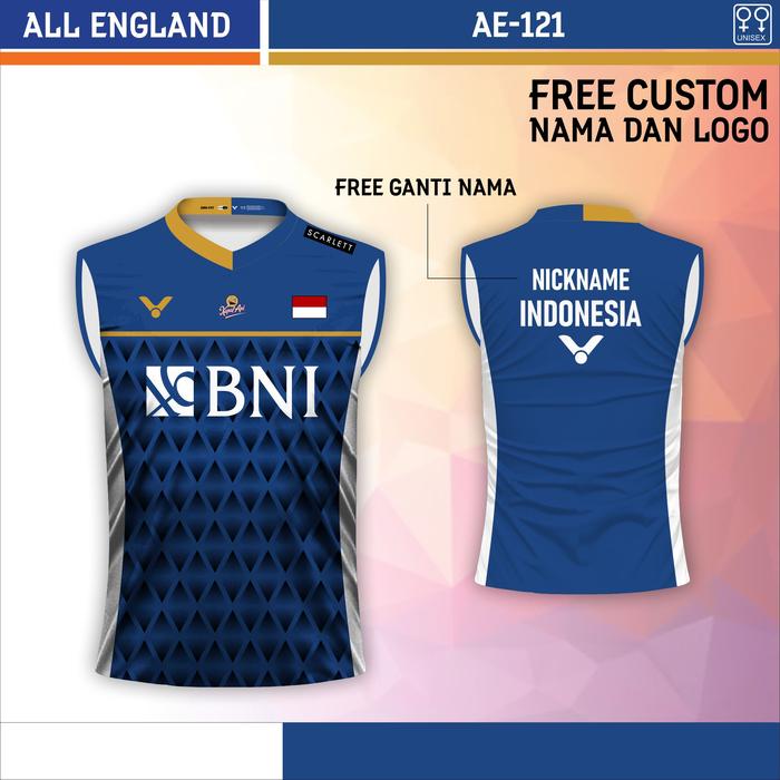 Gambar baju badminton victor singlet jersey Apri Fadia all England 2023 bni - Biru, XS dari BK KAOS JAYA undefined 4 Tokopedia