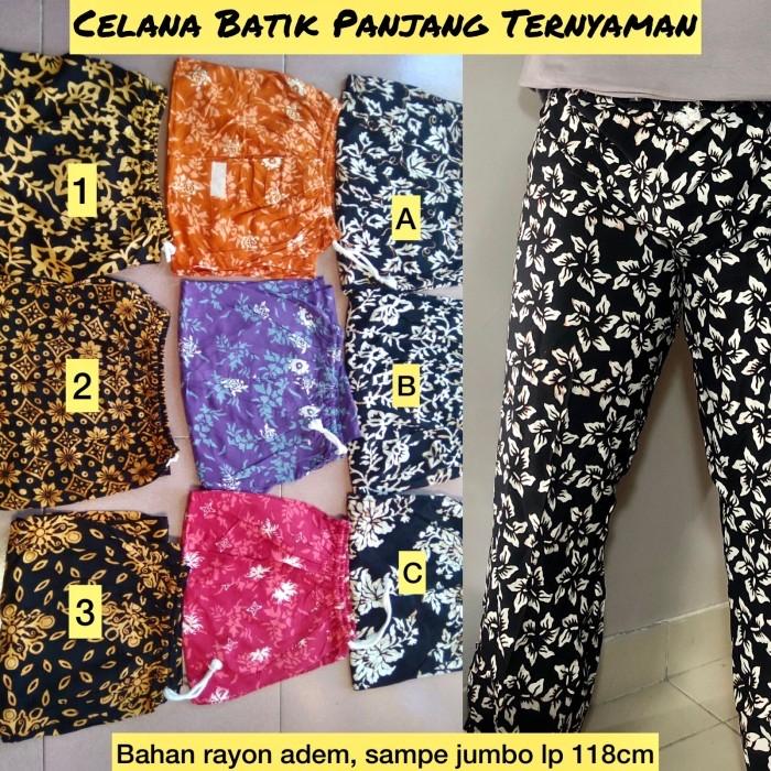 Gambar Celana Panjang Batik Rayon Ternyaman Asli Solo Eksklusif dari MEERZAstore undefined Tokopedia