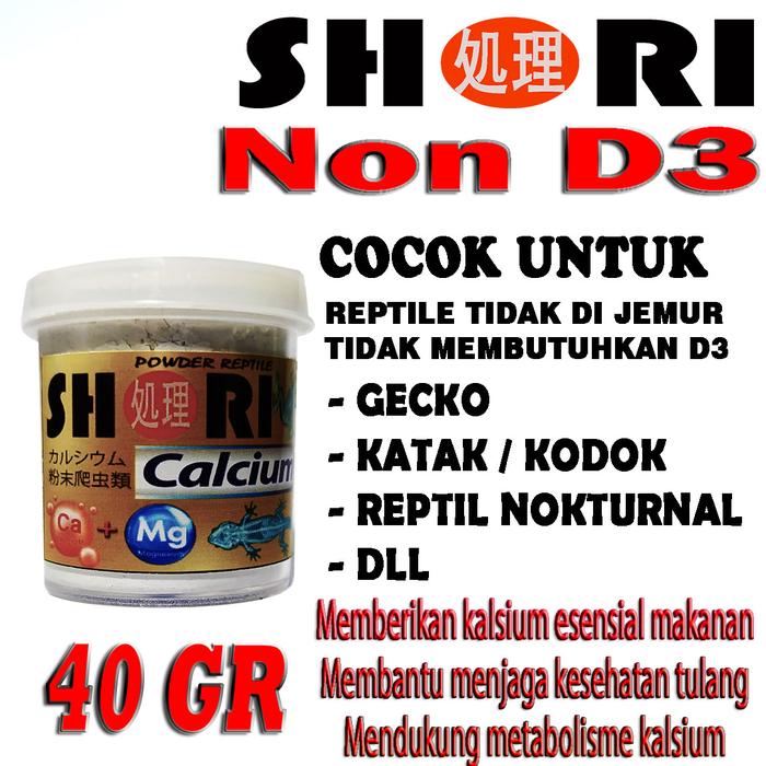 Gambar SHORI KALSIUM CAIR LIQUID CALCIUM REPTILE AMFIBI SAVMON ULAR KATAK BD - 40GR BUBUK NOD3 dari REPTILESTORE. ID undefined Tokopedia