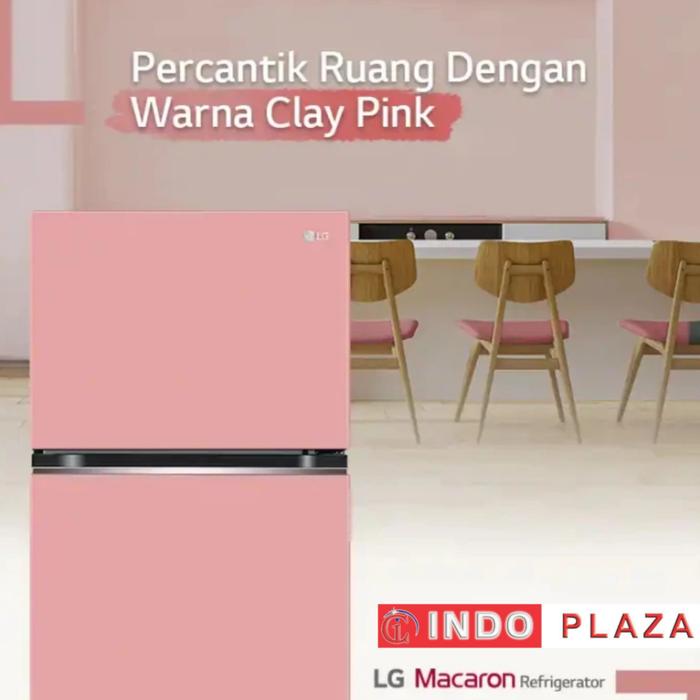 Gambar KULKAS 2 PINTU LG MACARON GN-B312PQGM / PQGP / PQGB 340 Liter - Clay Pink dari indoplazamedan undefined Tokopedia