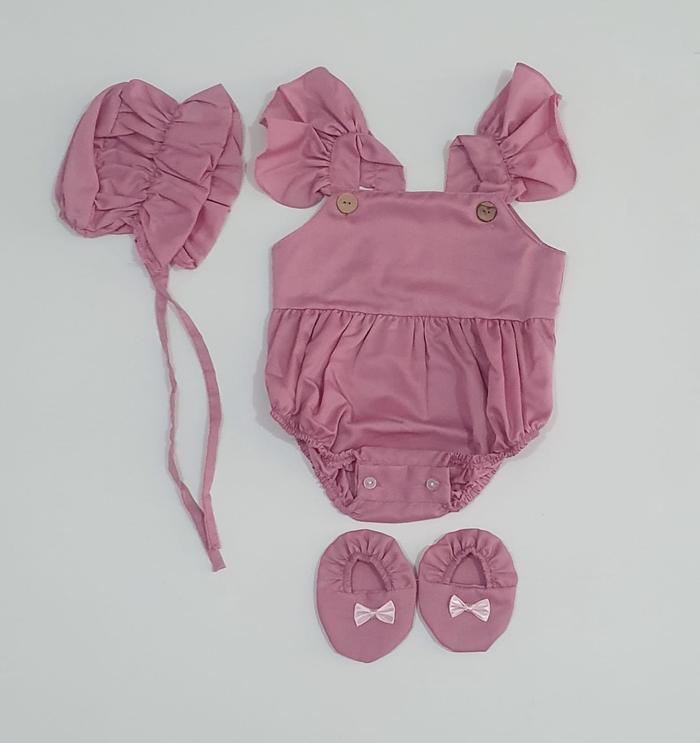 Gambar Baju Bayi Perempuan Jumper Set Topi Bonet Dan Sepatu - polos F dari NuningNingrum.Shop undefined Tokopedia