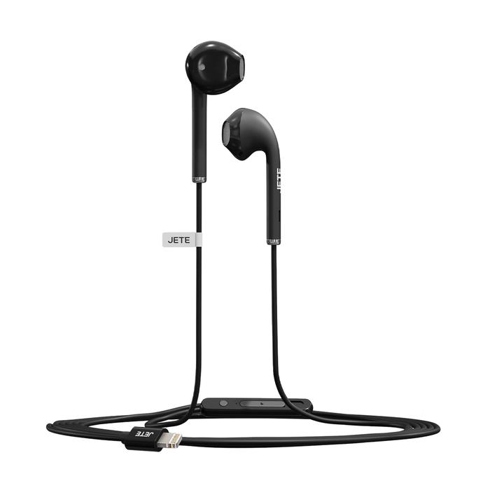 Gambar JETE Classic 2 Earphone Lightning iPhone | Headset iPhone with Mic - Black dari JETE Authorized Store undefined Tokopedia