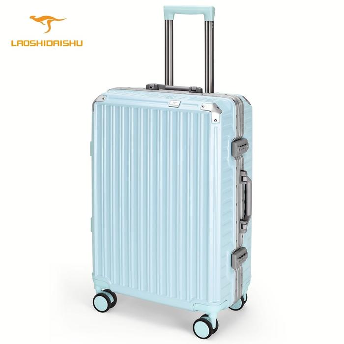 Gambar Koper Aluminium 24 Inch PC Jerman Koper 20 22 Inch - GREEN MINT, 20 INCH dari laoshidaishu undefined Tokopedia