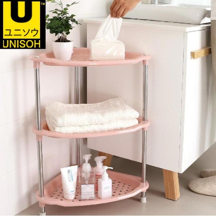 Gambar UNISOH RAK SUDUT SUSUN 3 - PINK dari unisoh undefined Tokopedia