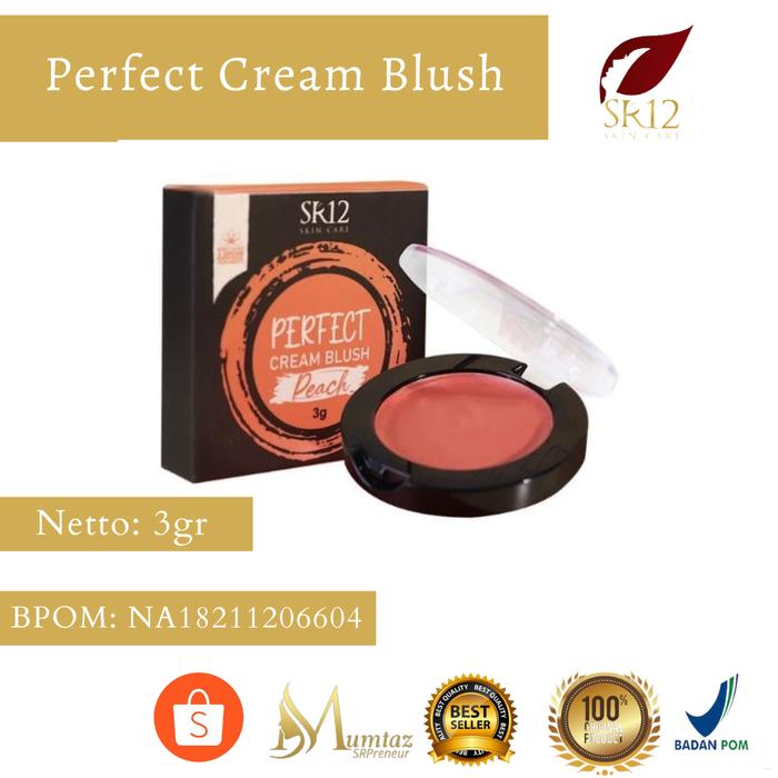 Jual SR12 PERFECT CREAM BLUSH MAKE UP BLUSH ON CREAM PERONA ...