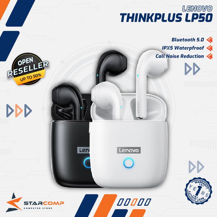 Gambar Thinkplus Lenovo LP50 Wireless Bluetooth Earphone Mini Earbuds TWS dari Starcomp Origin undefined Tokopedia