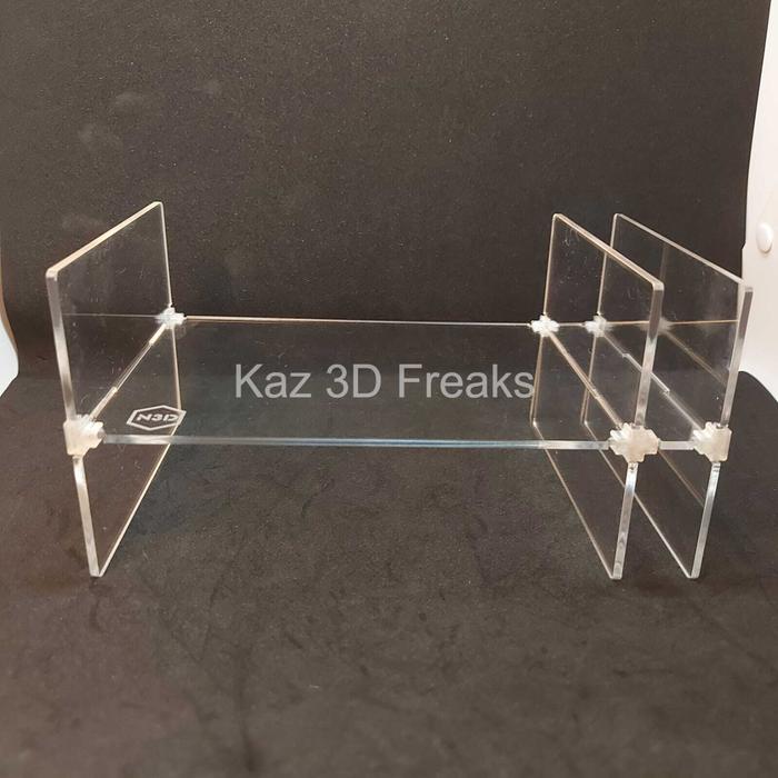 Gambar Sekat Akrilik Kotak Box Krisbow Tamiya Mini4wd Aksesoris - K3D - Bening, 2Tingkat dari Kaz 3D Freaks undefined Tokopedia